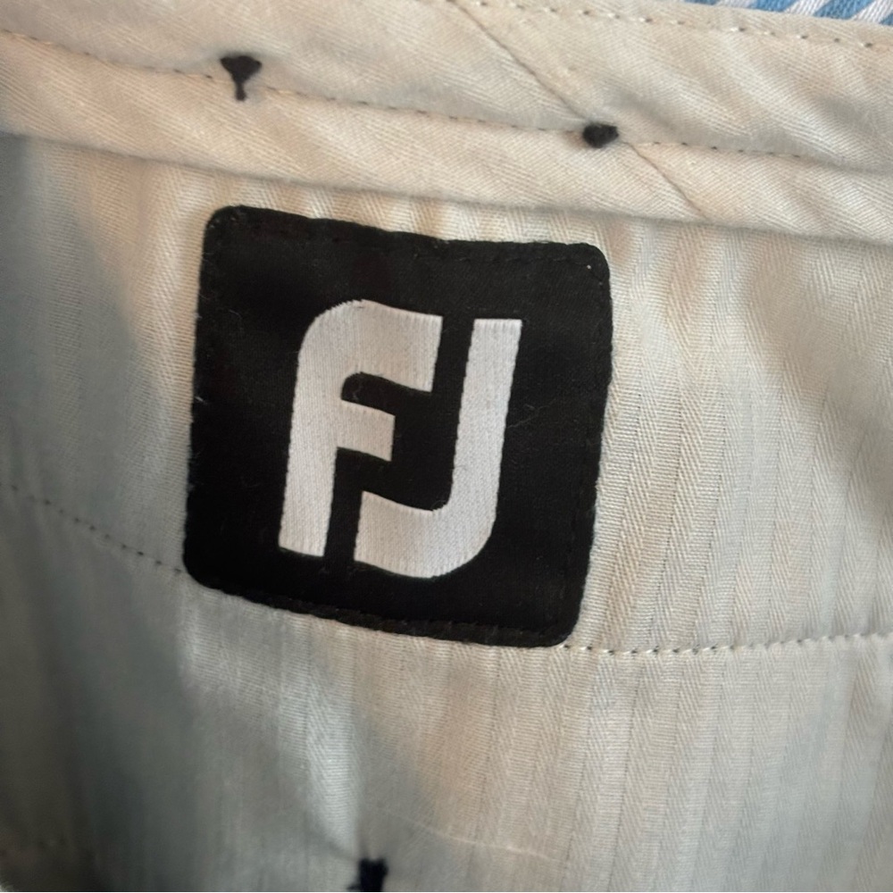 FootJoy FJ Blue Flat Front Chino Stretch Performance Sporty Golf Pants Men 38x30 - Picture 4 of 8